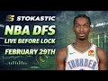 NBA DFS Live Before Lock Sunday 26 DraftKings FanDuel NBA Lineups
