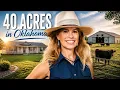 This 40-Acre Oklahoma Ranch Has Everything Huge 50x100 Barn