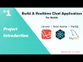 Build a chat app using React Native and Laravel from scratch - Project Introduction