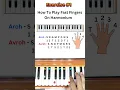 How to play fast fingers on harmonium - Exercise