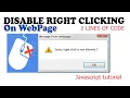 Disable Right Click on website Disable copy cut paste on website Javascript only