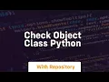 check object class python