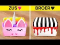 Download Lagu RAINBOW GIRL🌈 VS GOTH GIRL🦇 || Ongelooflijke voedsel- en kookhacks voor slimme ouders