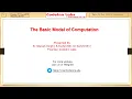 The Basic Model of Computation