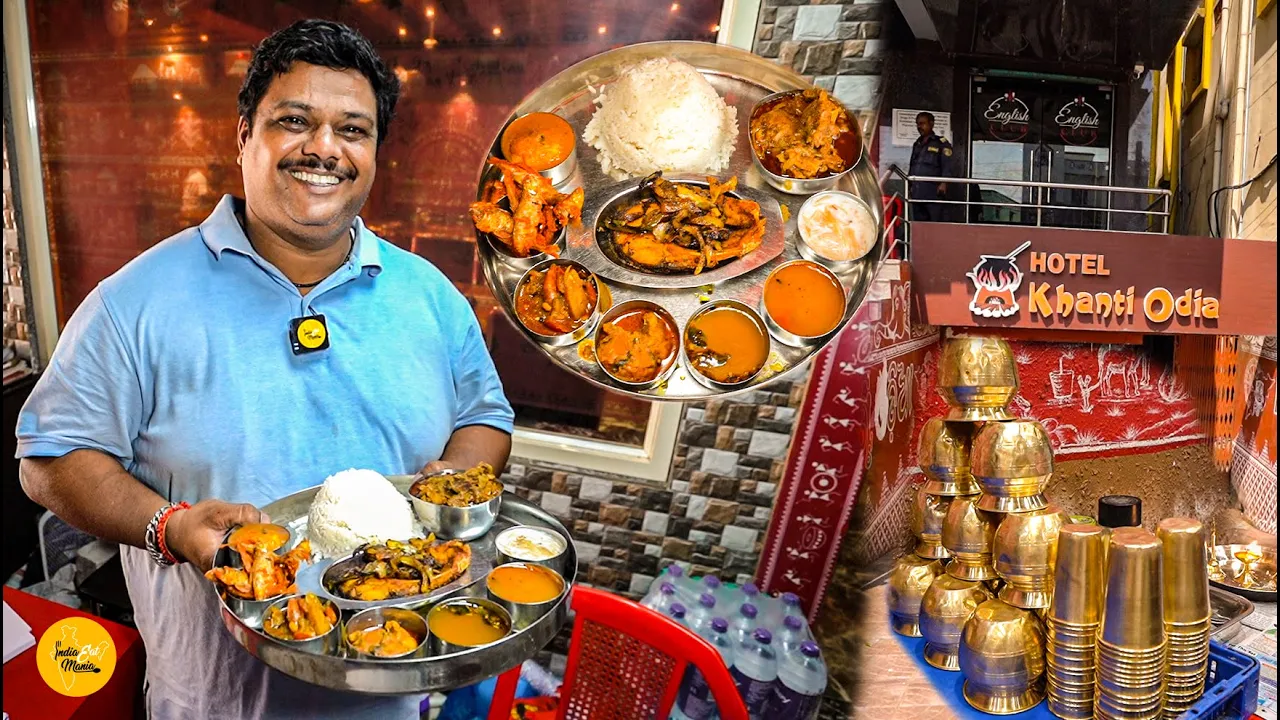 Brahmapur Most Viral Biggest Unlimited Odia Non Veg Thali Making Rs. 250/- Only l Odisha Food Tour