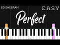 Download Lagu Perfect - Ed Sheeran | EASY Piano Tutorial
