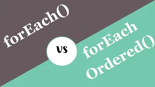 Java 8 Foreach Vs Foreachordered