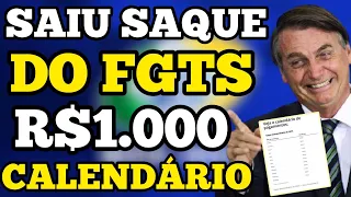 ✔FGTS LIBERADO CALENDÁRIO OFICIAL DE PAGAMENTO! 2022 Veja Seu Dia De Receber.