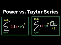 The Difference Between the Power Series and the Taylor Series