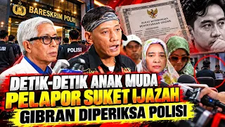 DETIK-DETIK ANAK MUDA PELAPOR SUKET IJAZAH GIBRAN DIPERIKSA POLISI