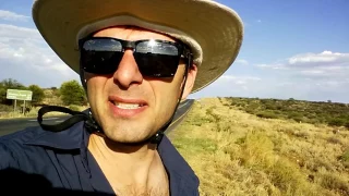 Cycle touring in Namibia on a Brompton