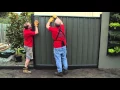 How To Install Colorbond Fence Panels - DIY At Bunnings