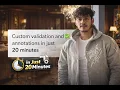 Lec 09 Custom Validation and Annotations in Spring Boot Explained in 20 Minutes