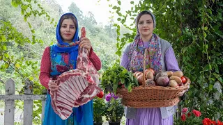 طعم مرق لحم الضأن والشمندر رائع الطبخ التقليدي الإيراني 