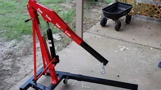 Unboxing HF Pittsburgh 2-Ton Cherry Picker Harbor Freight Complete Assembly