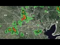 Live radar tracking storms in Houston area