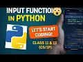 Python Input Function Explained for Beginners Easy Tutorial Chapter 2