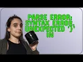Wordpress Parse error syntax error unexpected in