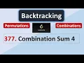 Leetcode 377 Combination Sum 4