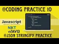 Javascript coding practice 10 json stringify practice full details