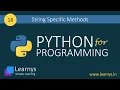 18 String specific methods Python InfyTQ InfyTQ Questions
