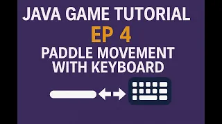 Java Game Tutorial Ep 4 Paddle Movement with Keyboard NetBeans