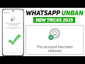 Download Lagu WhatsApp Unbanned kaise kare 2025 | This account can no longer use whatsapp problem 2025