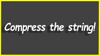 Python Programs Compress the String