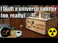 The muon-powered universe-bifurcating random number machine
