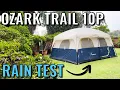 RAIN TEST Ozark Trail 10-Person Cabin Tent