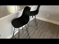 Alunaune Swivel Black Barstools Set of 4 REVIEW