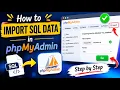 How to Import SQL File in phpMyAdmin using XAMPP MySQL Database Import Tutorial 2026