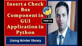 How to insert a Check Box in GUI application in Python