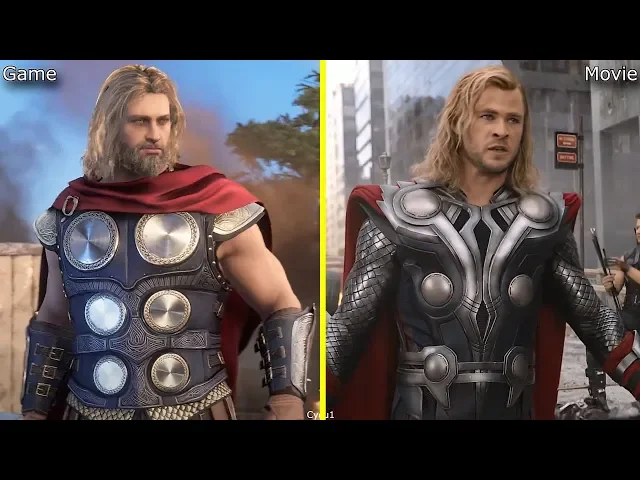 Marvel's Avengers Game vs Movie Comparison