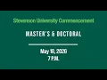 2026 Stevenson Commencement Master s Doctoral