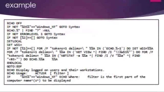 Comment in batch script programming