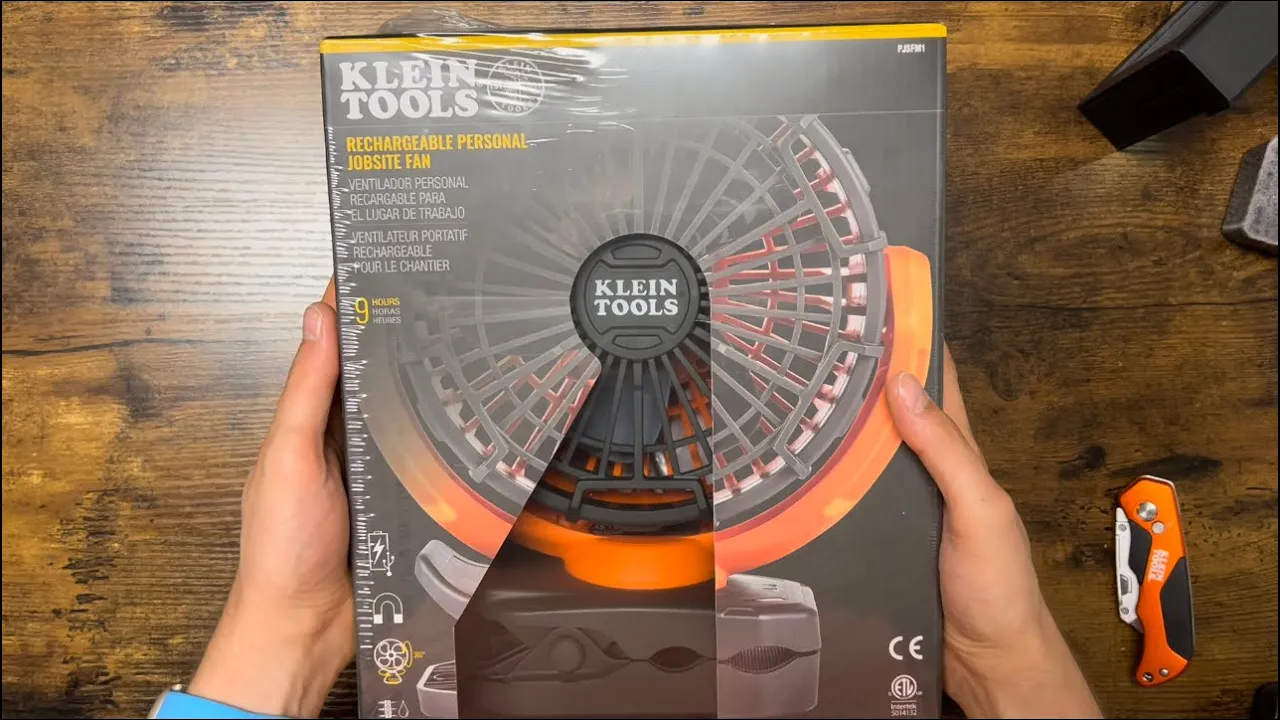 Klein Tools PJSFM1 Battery Operated Rechargeable Fan (Unboxing & Review)
