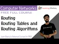 Routing Routing Tables and Routing Algorithms Lesson 79 Computer Networks Learning Monkey