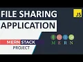 File Sharing Application MERN Stack React Node Express MongoDB