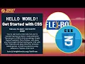 Get Started with CSS HELLO WORLD