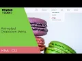 Animated Dropdown Menu using HTML and CSS