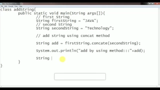 Add two String using two ways concat method and using in java