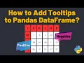 How to Add Tooltips to Pandas DataFrame Python Tutorial