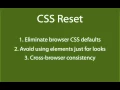 77 Comparing the pros and cons of using a CSS reset