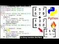 Program on Addition and Subtraction of Matrices 2 Dimension in Python Python Matrices Tutorial