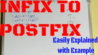 Infix to Postfix without Stack How to Convert Infix to Postfix without Stack Infix to Postfix