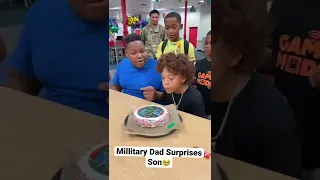 Military Dad Surprises Son At Chucky Cheese