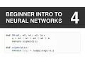 Beginner Intro to Neural Networks 4 First Neural Network in Python