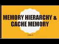 What is cache What are cache principles Cache Hit Cache Miss Locality of reference Lec prt 4