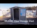Lowes Arrow 6ft x 5ft EZEE Shed Galvanized Steel Storage Shed